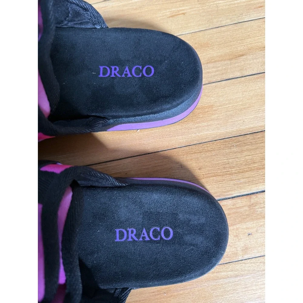 Draco Graduation Bear Slides Purple Pink Bear Graphic Buckle Straps Sandals